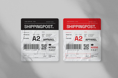 CD等易碎品和条形码模板 (AI,EPS)