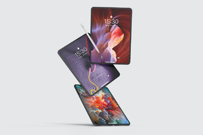 iPad 样机 (PSD,JPG)