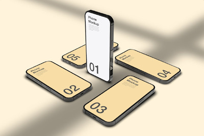 智能手机样机 (PSD,JPG)