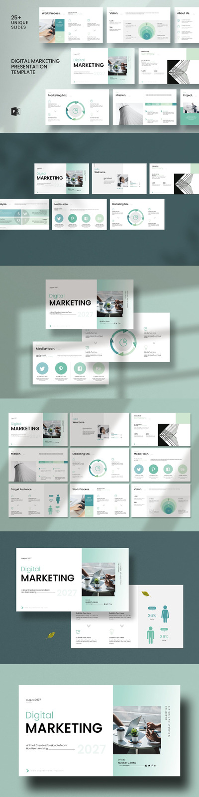 数字营销演示模板PPT模版 (PPTX)