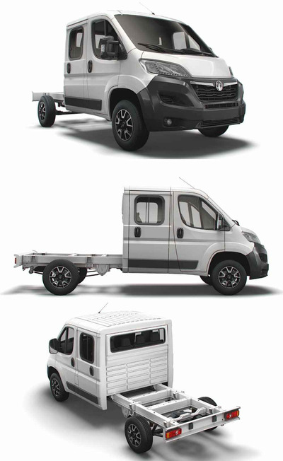 2022 Vauxhall movano卡车3D模型（FBX,BLEND）