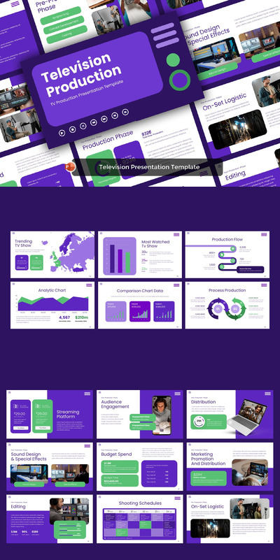 商业宣传电视演示PPT模版 (PPTX)