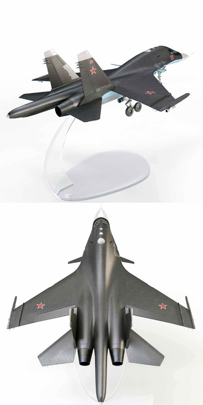 SU-34塑料飞机模型3D模型（OBJ,MAX）