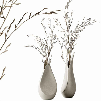 Corner design Coals装饰花瓶中的树枝3D模型（OBJ,MAX）