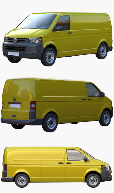 大众VW T5货车3D模型（OBJ,FBX,MAX）
