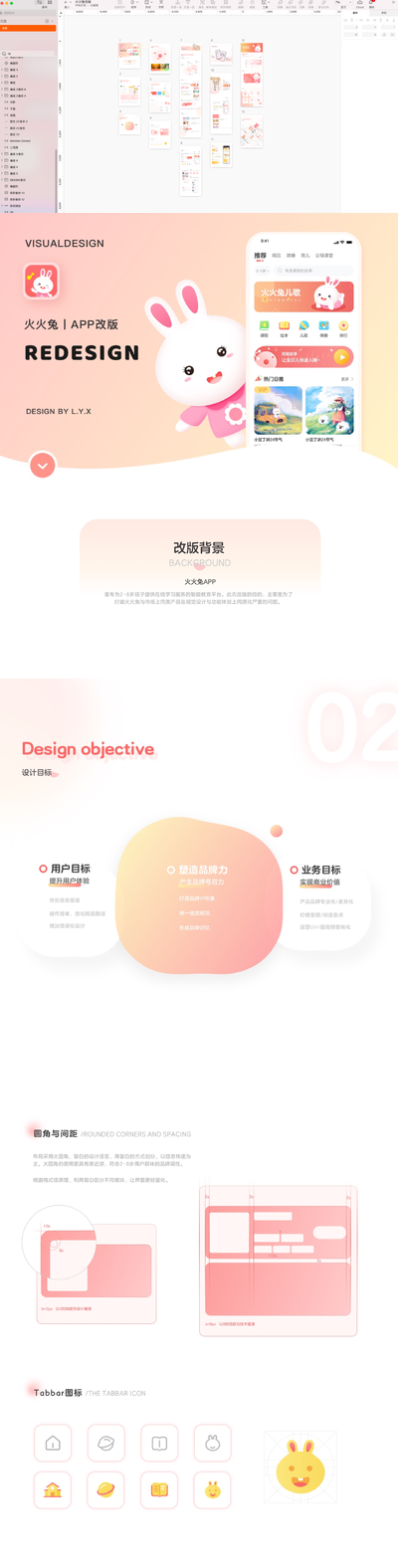 可爱早教APP的配套UI求职作品集（Sketch）