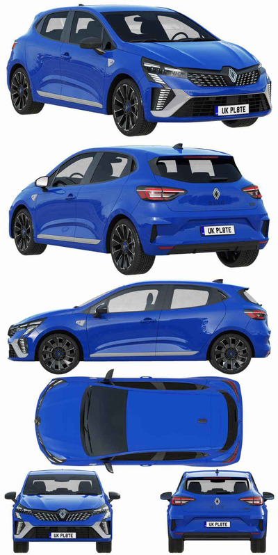 2024款雷诺Renault Clio汽车3D模型（OBJ）