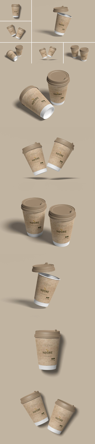 咖啡杯样机 (PSD,PDF)