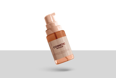 化妆品瓶样机 (JPG,PDF,PSD)