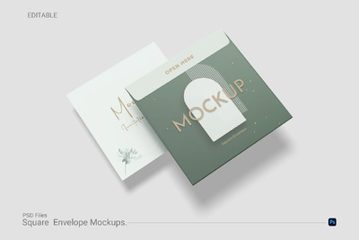 信封邀请函模型 (PSD,JPG)