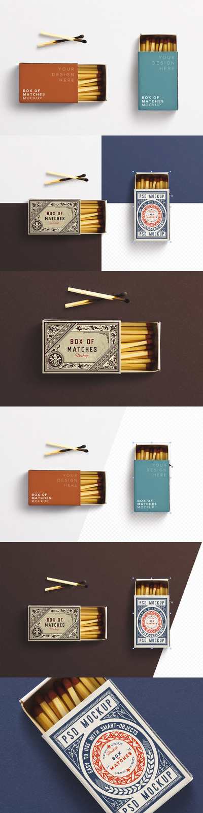 打开盒子匹配样机 (PDF,PSD)