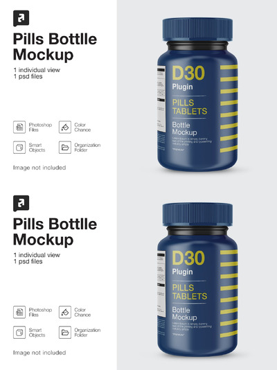 透明塑料药丸罐 (PSD)