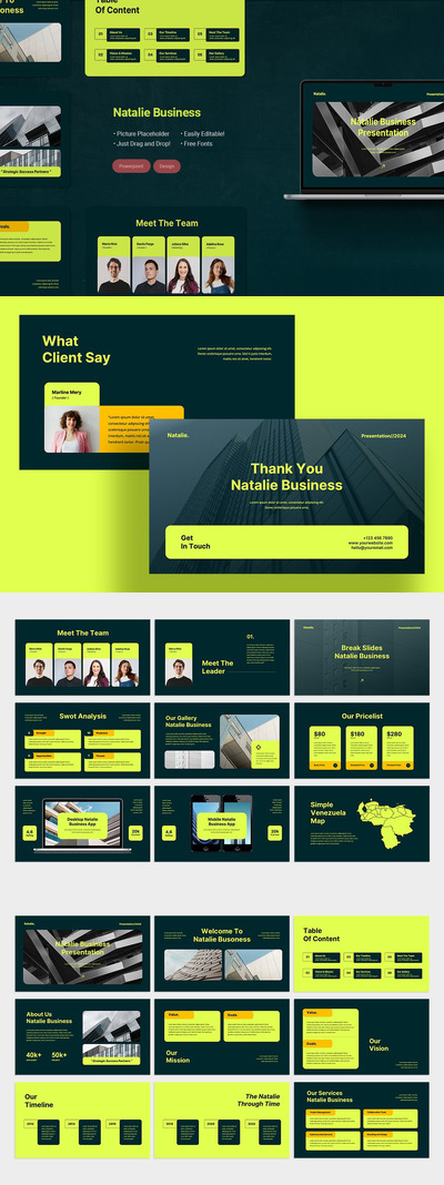 商业简报PPT模版 (PPTX)