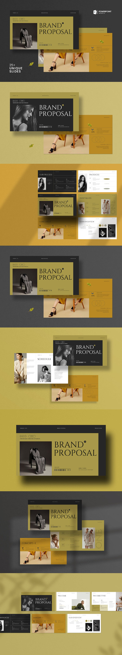 品牌提案演示模板PPT模版 (PPTX)