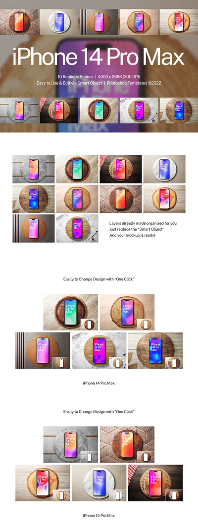 iPhone 14 Pro 模型 v5 (PSD)