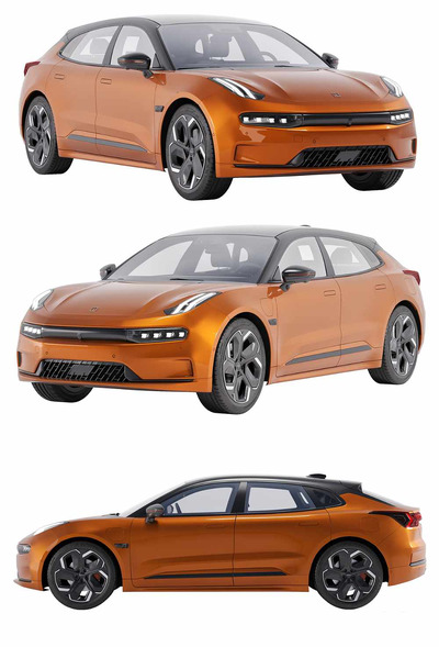 极氪Zeekr 001电动汽车3D模型（FBX,MAX）
