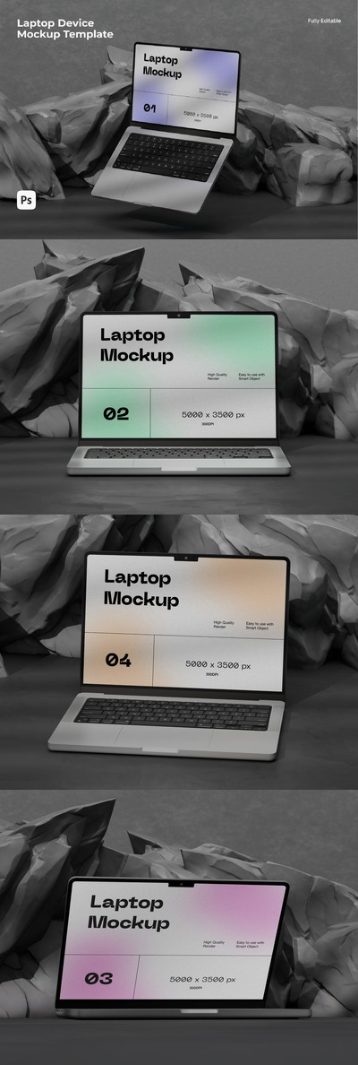 Macbook Pro 电脑样机 (PSD)
