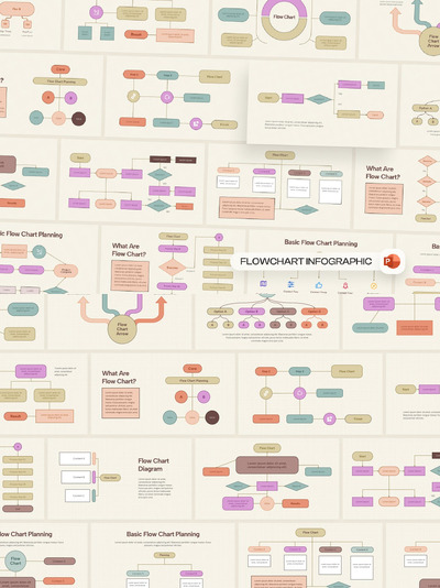 流程图PPT模版 (PPTX)