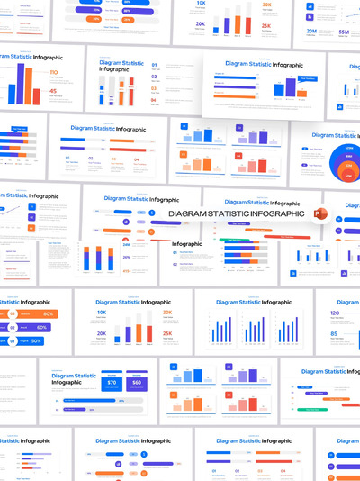 图表统计PPT模版 (PPTX)