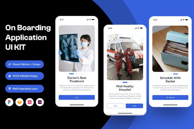 启动页移动应用 App UI Kit (FIG,SKETCH,XD)