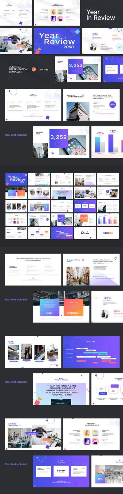 年度报告演示模板PPT模版 (PPTX)