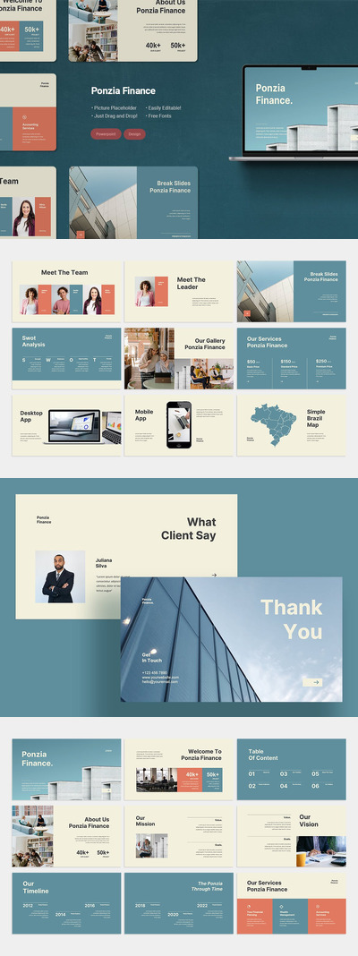 财务PPT模版 (PPTX)