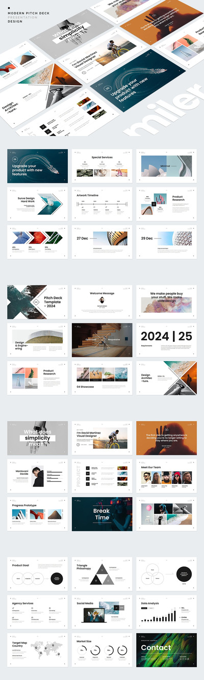 简约设计风格PPT模版 (PPT,PDF)