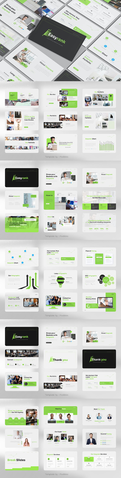 SEO 营销演示文稿PPT模版 (PPT,PPTX)