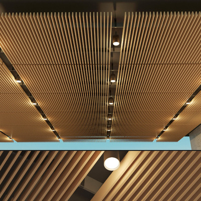 木条天花板吊顶3D模型（FBX,MAX）