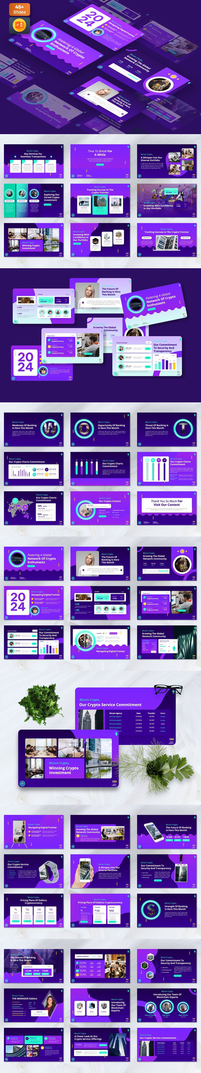 加密货币 PPT模版 (PPTX)