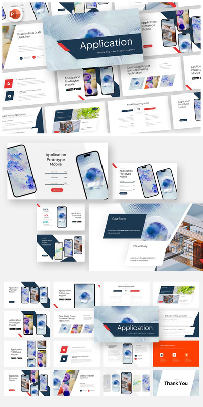 APP移动应用程序介绍 PPT模版 (PPTX)