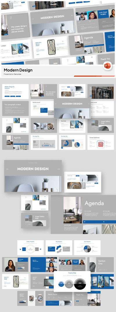 现代设计提案PPT模版 (PPTX)