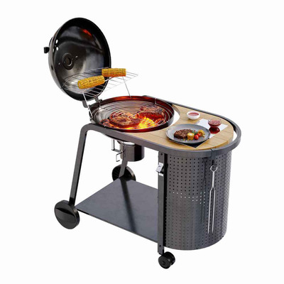 Kinley带滑轮的木炭烧烤架 烧烤炉3D模型（OBJ,MAX）