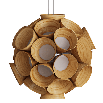 LZF Ceiling Suspension木质吊灯3D模型（OBJ,FBX,MAX）