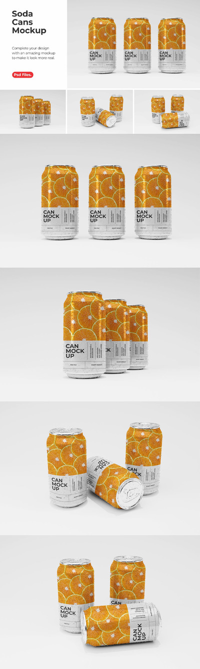 汽水罐样机 (JPG,PSD)