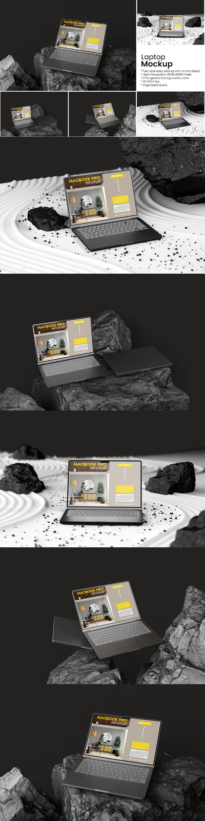 笔记本电脑样机 (PSD)