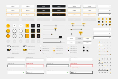 网页基本 UI 组件套装 (FIG)