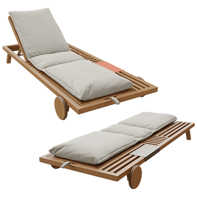 Prostoria Umomoku日光浴床 户外躺椅3D模型（OBJ,FBX,MAX）