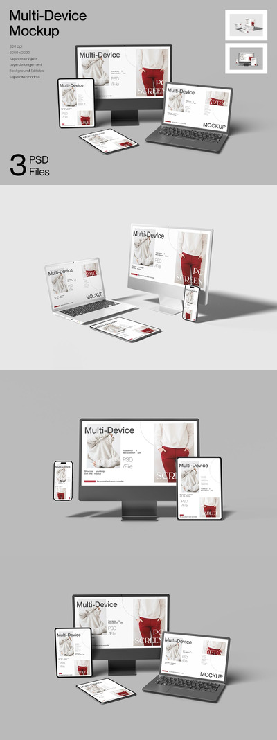 响应式多设备模型 (PSD)