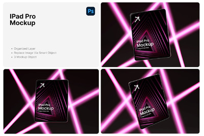 iPad Pro 样机 (PSD,PNG)