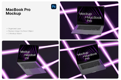 Macbook Pro 样机 (PSD,PNG)