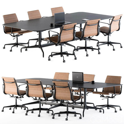 会议桌椅 办公室家具3D模型（OBJ,MAX）