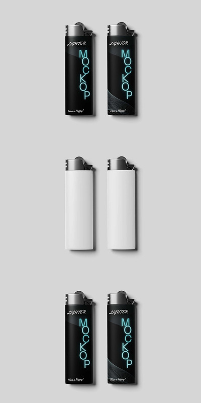 打火机样机 (JPG,PSD)