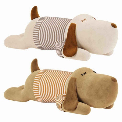 睡觉的狗毛绒玩具3D模型（OBJ,MAX）