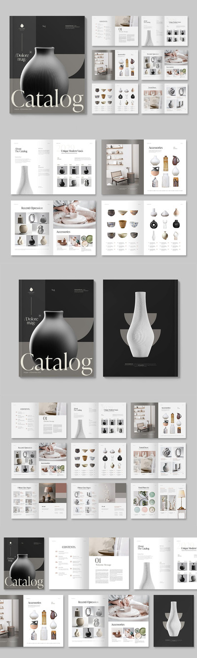 产品目录宣传册模板 (INDD)