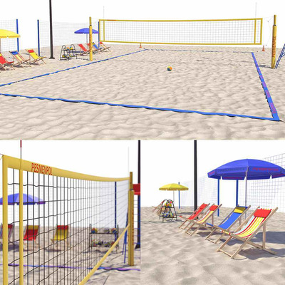 沙滩排球3D模型（OBJ,FBX,MAX）