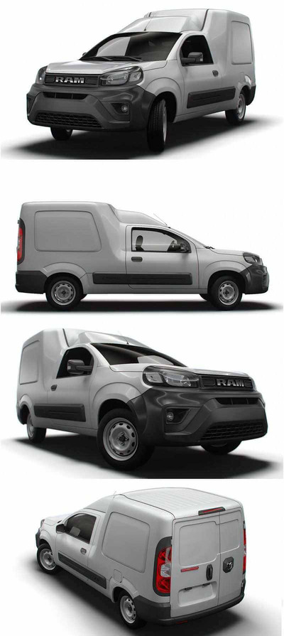 2024款RAM Promaster Rapid货车 汽车3D模型（OBJ,FBX,MAX）