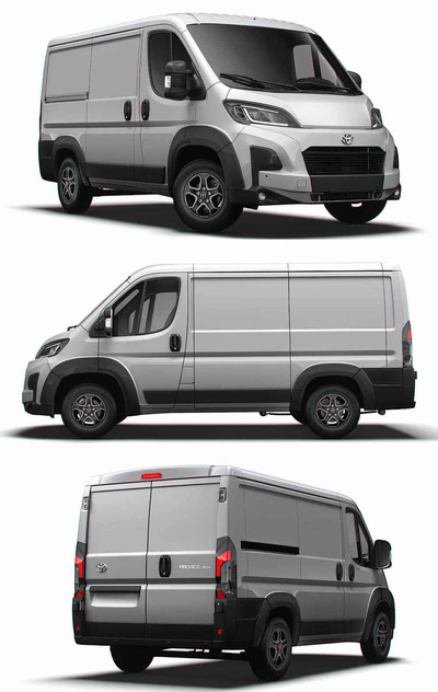 2024款丰田Toyota ProAce Max Van L1H1货车 面包车 汽车3D模型（OBJ,FBX,MAX）