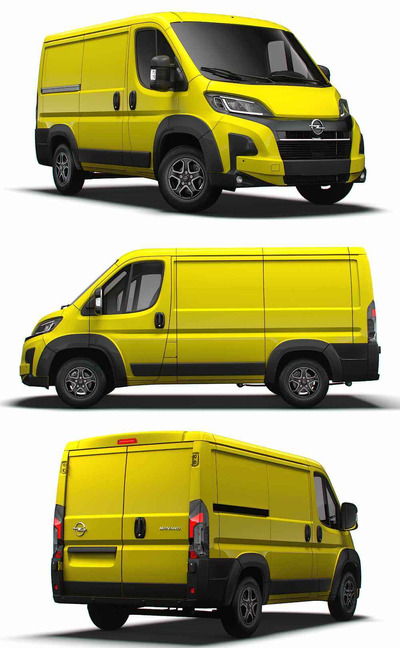 2024 Opel Movano L1H1货车 面包车 汽车3D模型（OBJ,FBX,MAX）