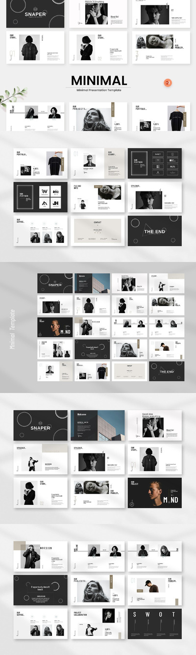 极简演示模板PPT模版 (PPTX)